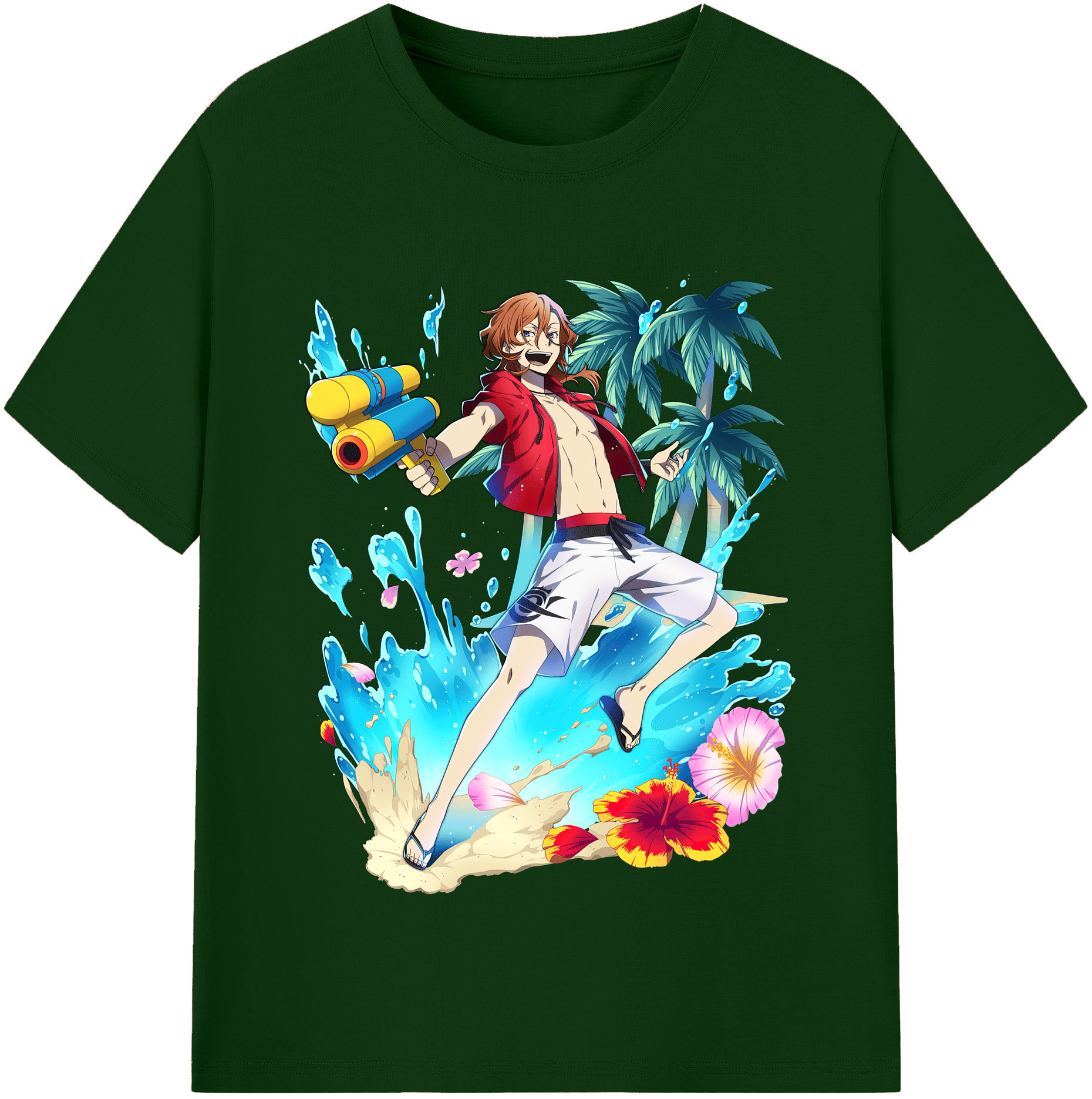 （画像用） 文豪ストレイドッグス Bungo Stray Dogs 綿100％半袖Tシャツ（フロントプリント）